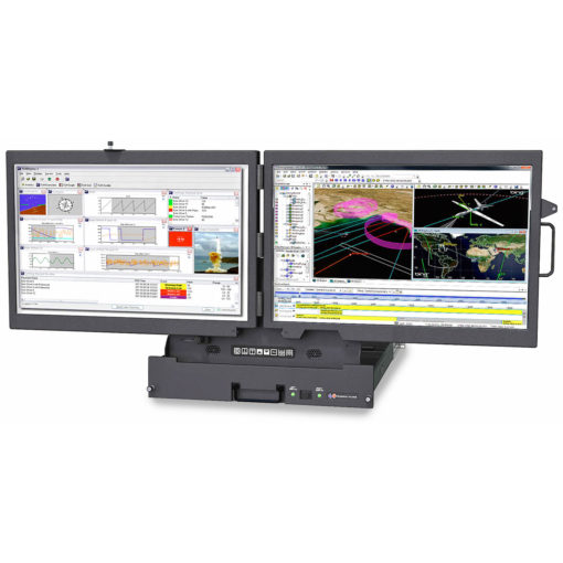 2x24-inch Bifold Mil-Grade Rackmount LCD Display
