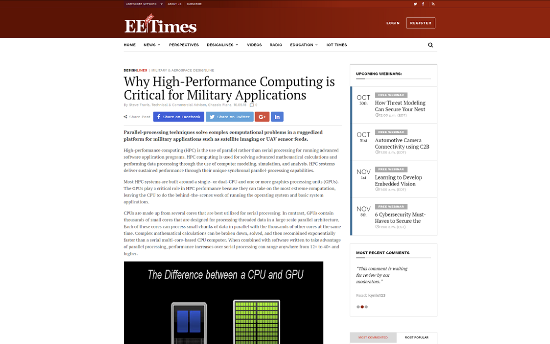 Why High-Performance Computing is Critical for Military Applications